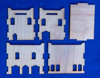 Middle East Two Story Building With Removable Roof (MDF) - 15MMDF018-R - 