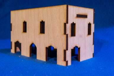Middle East Two Story Building (MDF) - 15MMDF019 - 