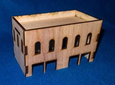 Middle East Two Story Building With Removable Roof (MDF) - 15MMDF021-R - 