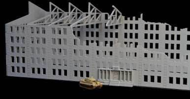 28mm Stalingrad Factory, Ruined - 28MMDF081 - 