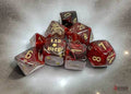 Borealis Cosmos/gold Polyhedral 7-Dice Set (with bonus die) - 