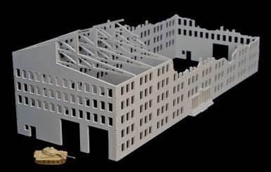 28mm Stalingrad Factory, Ruined - 28MMDF081 - 