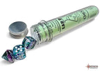 Nebula Fluorite/white Polyhedral 7-Dice Set (with bonus die) - 