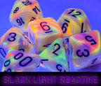 Festive Mega-hedral Circus/black 7-Die set - 