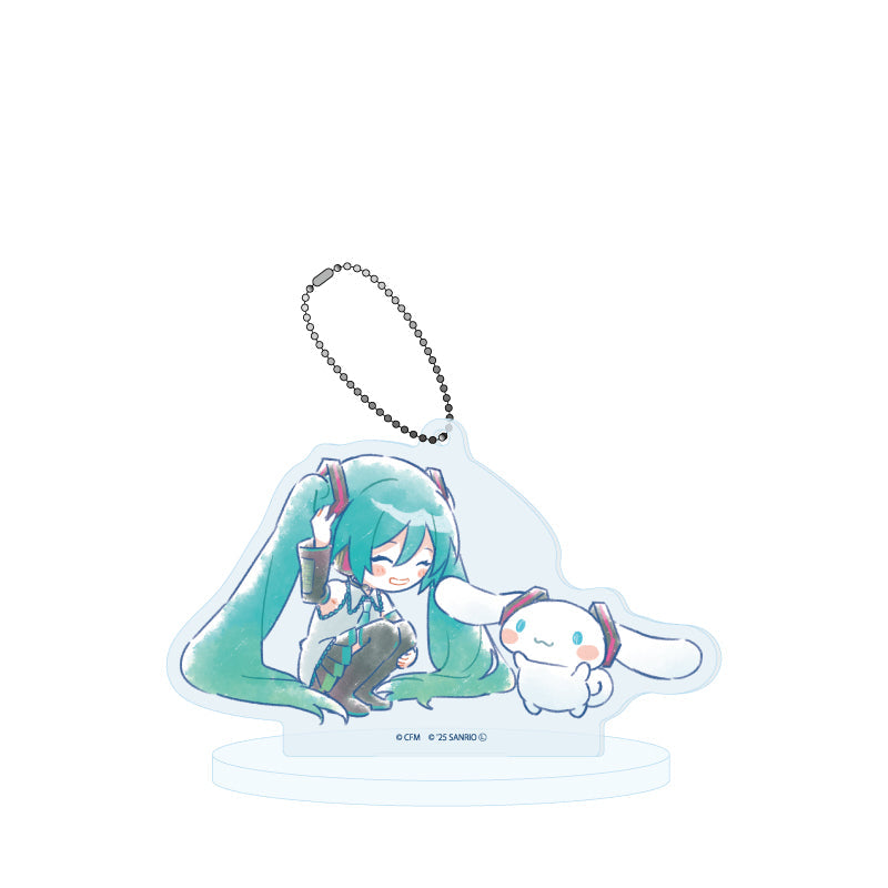 HATSUNE MIKU X CINNAMOROLL 21 GRAFF ART ILLUSTRATION ACRYLIC STAND KEYCHAIN