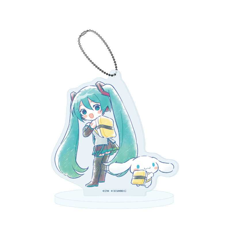 HATSUNE MIKU X CINNAMOROLL 23 GRAFF ART ILLUSTRATION ACRYLIC STAND KEYCHAIN