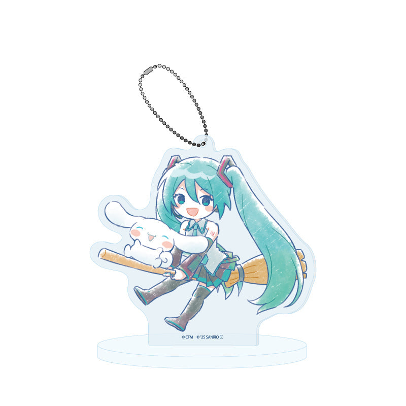 HATSUNE MIKU X CINNAMOROLL 26 GRAFF ART ILLUSTRATION ACRYLIC STAND KEYCHAIN