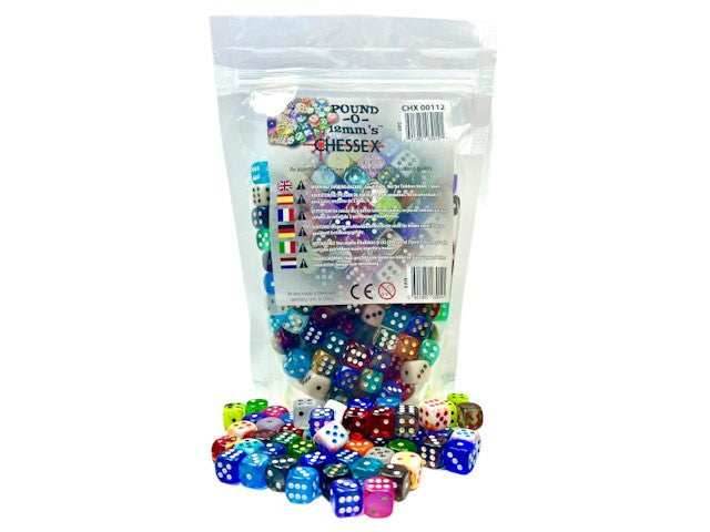 Pound-O-12mm d6 Dice | 1 Pound of Tiny 12mm Dice - 