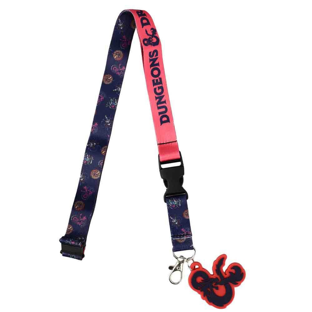 Dungeons & Dragons Lapel Pins & Lanyard Dice Box Set - 