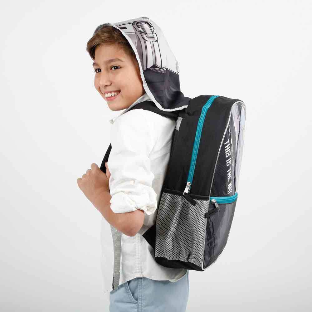 Star Wars: The Mandalorian Kids Hooded Backpack - 