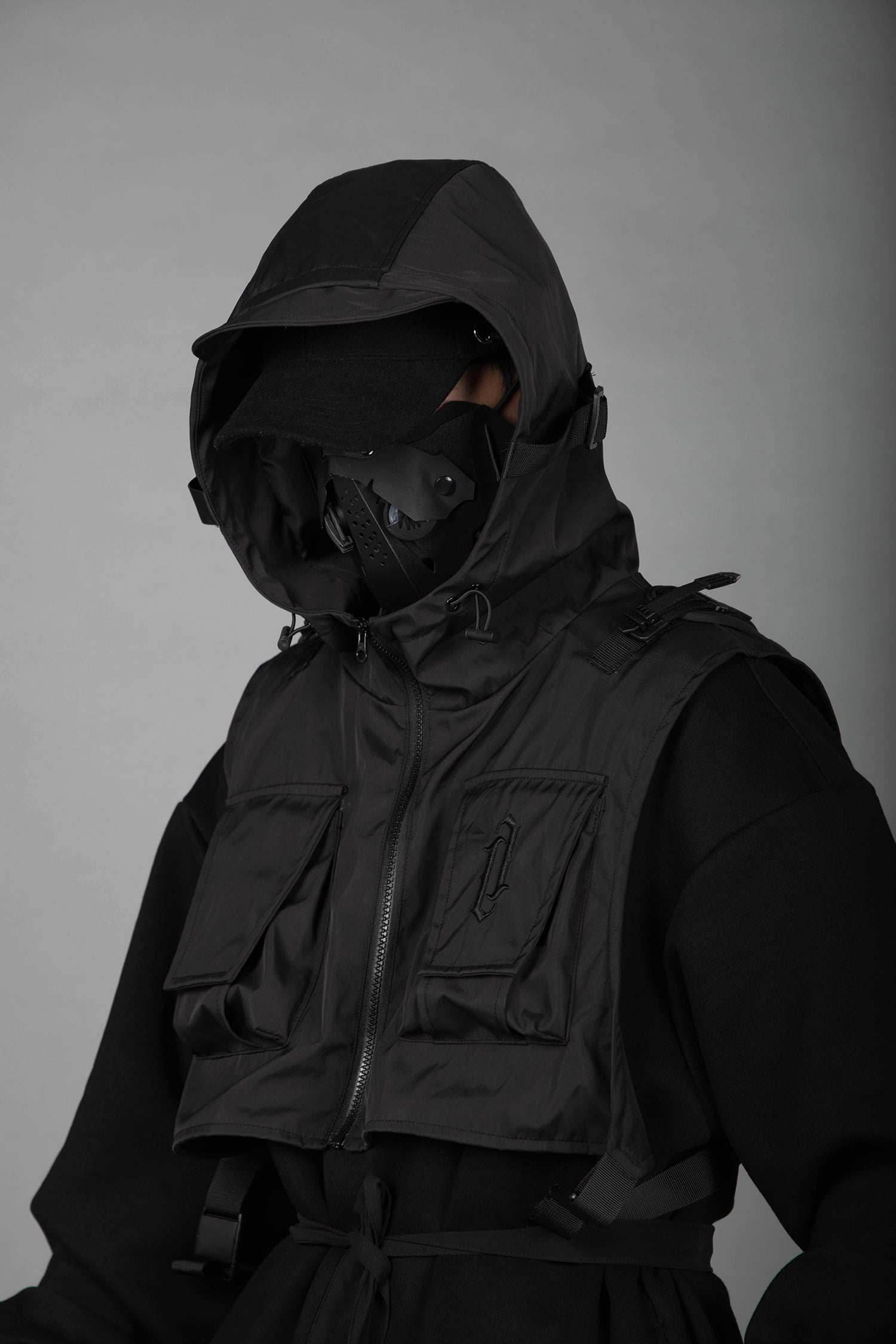 HiH34 Black Tech Guard Hoodie - Black / M
