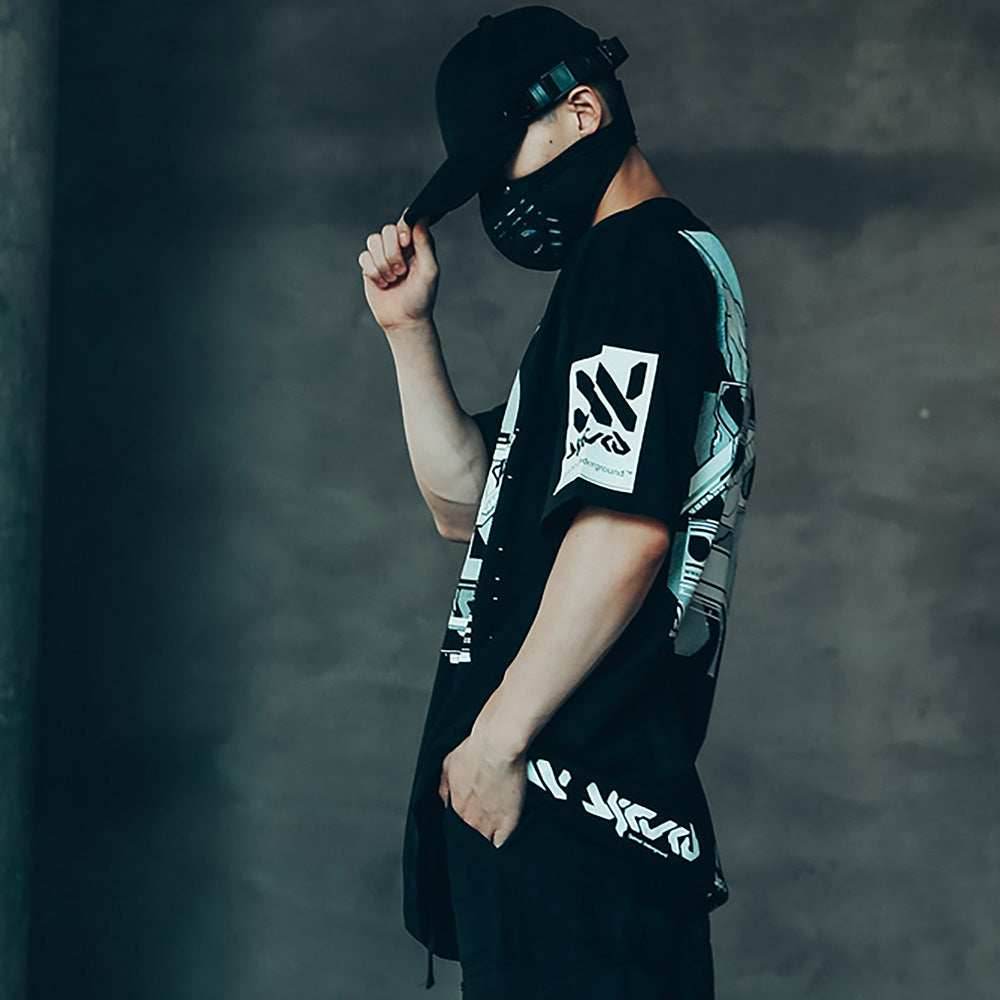 Sim9003 Double X Cyberpunk Tee - S