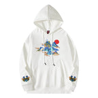 KH9232 Mountains Embroidery Hoodie - White / S