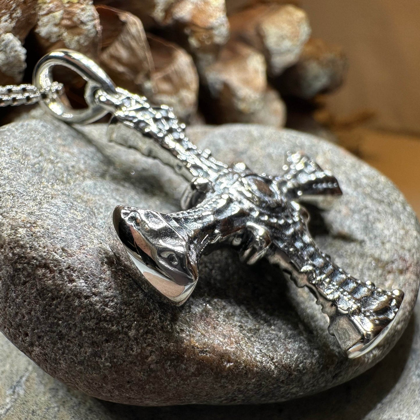 Saint Cuthbert Celtic Cross Necklace - 18