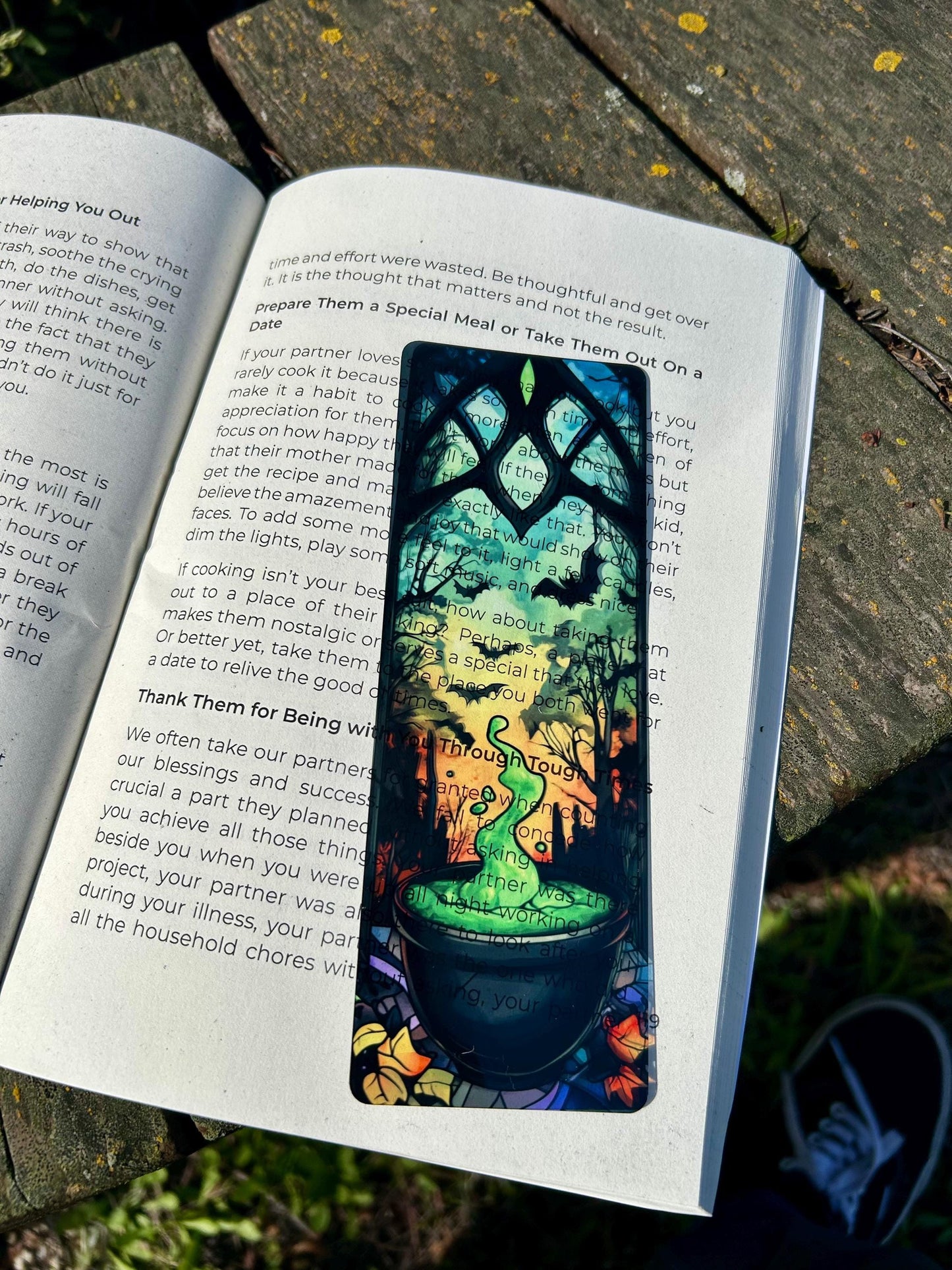 Spooky Halloween Bookmark - Witch, Pumpkin & Ghost Design - Handmade Halloween Book Marker