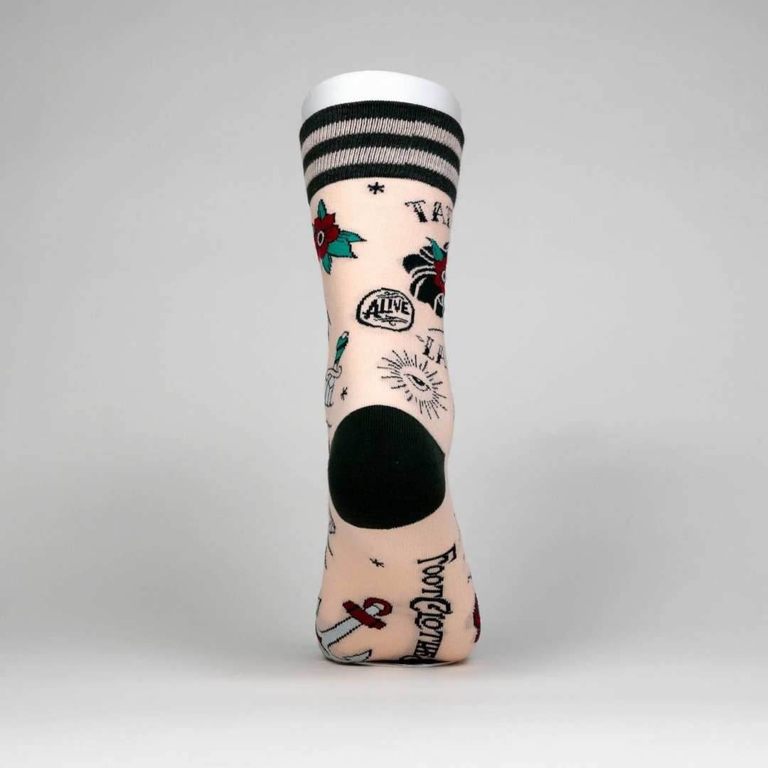Tattooed Lady Crew Socks - 