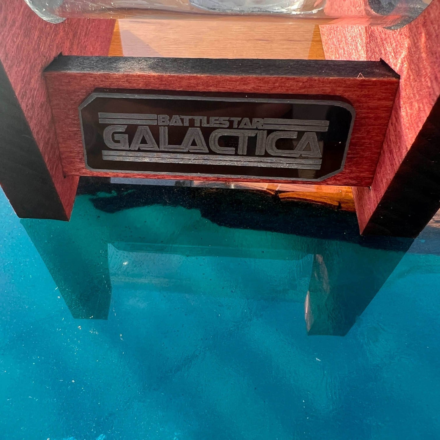 Battlestar Galactica Starship in a Bottle - With Stand