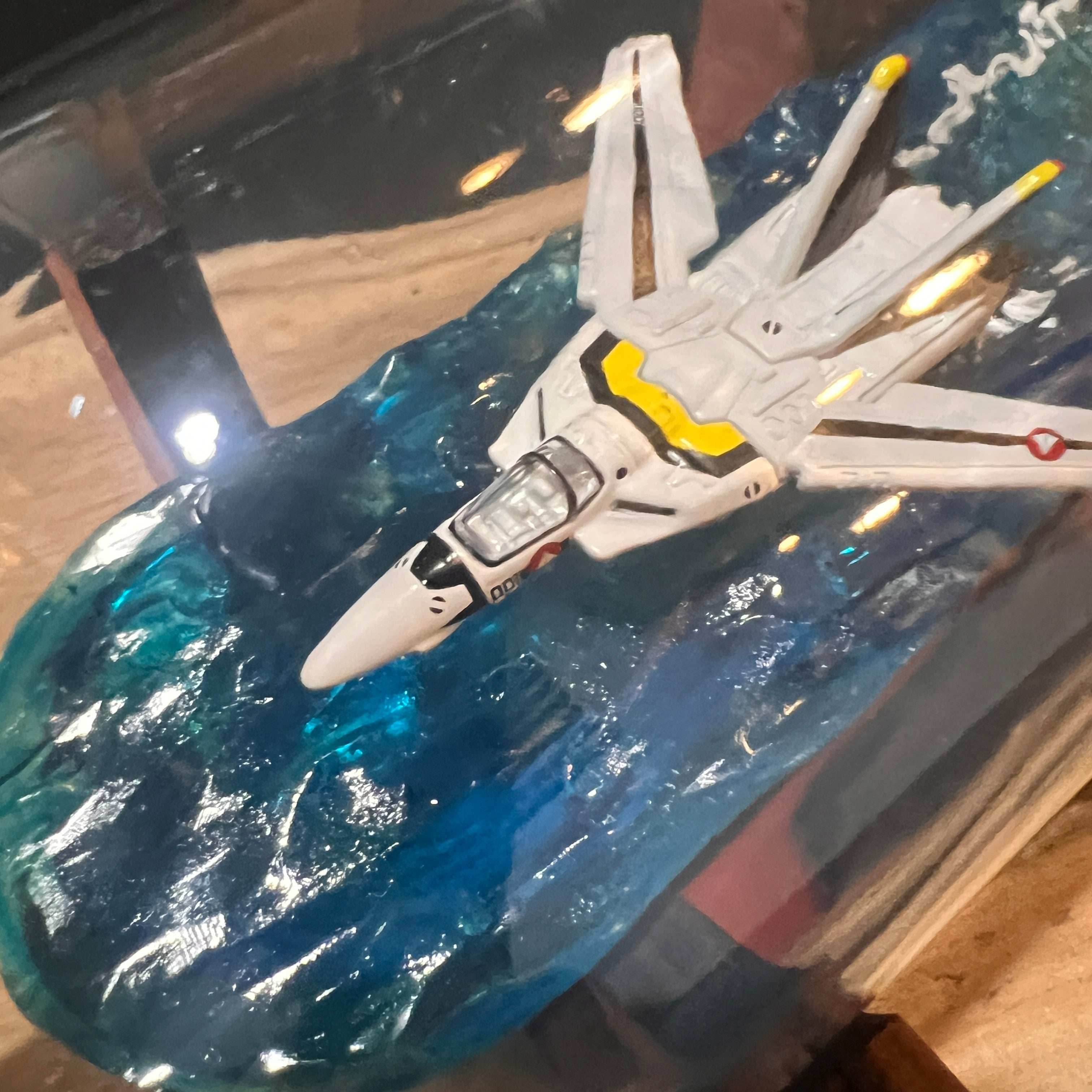 Macross Robotech VF-1S Skull Leader in a Bottle - 