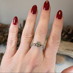 Black Opal Claddagh Ring