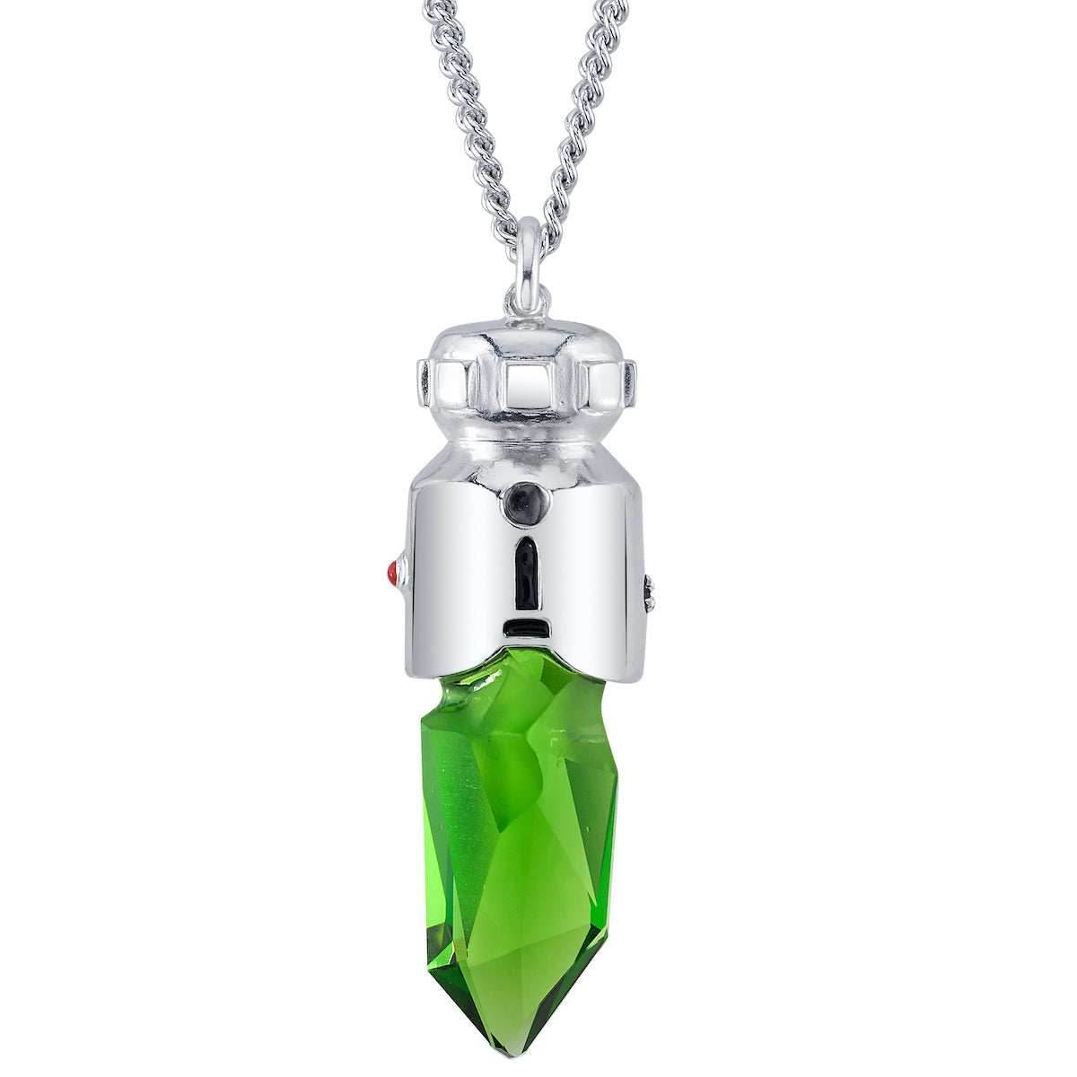 Star Wars X RockLove Padawan Ahsoka Tano Green Kyber Crystal Necklace - 