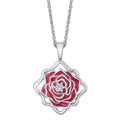Disney X RockLove BEAUTY AND BEAST Belle Keepsake Necklace - Sterling Silver