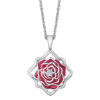 Disney X RockLove BEAUTY AND BEAST Belle Keepsake Necklace - Sterling Silver