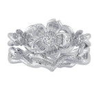 Disney X RockLove DISNEY MULAN Mulan Cherry Blossom Stacker Rings - Sterling Silver / Size 5