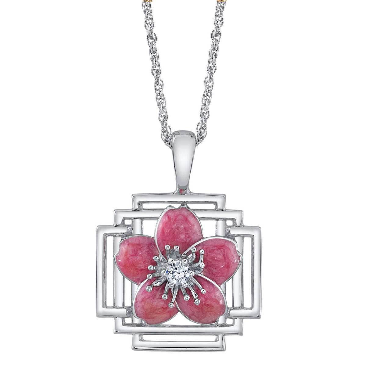 Disney X RockLove MULAN Mulan Keepsake Necklace - Sterling Silver