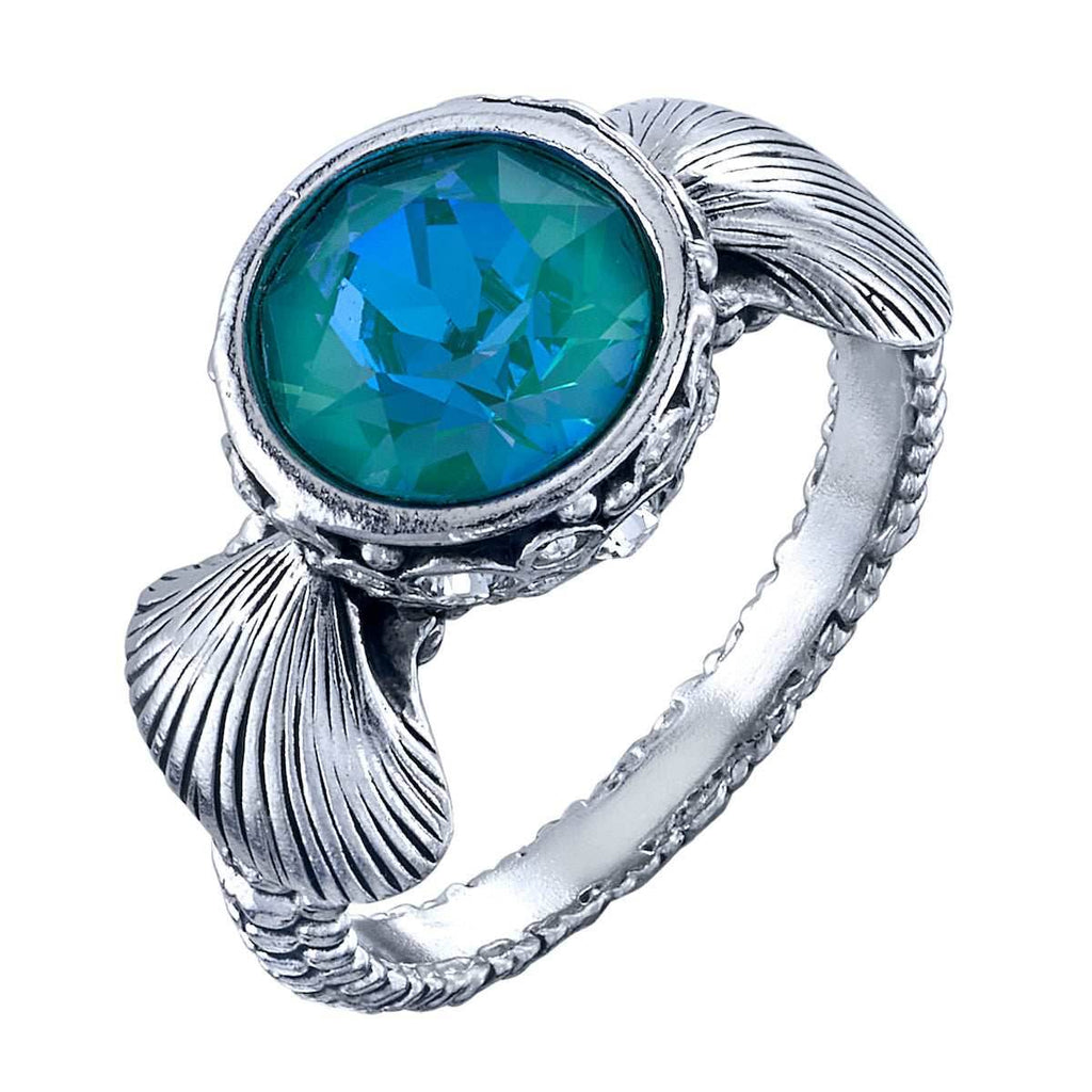 Disney X RockLove THE LITTLE MERMAID Seashell & Bubble Ring - Size 5