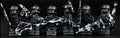 Black Panther Police Set of 6 Custom Minifig