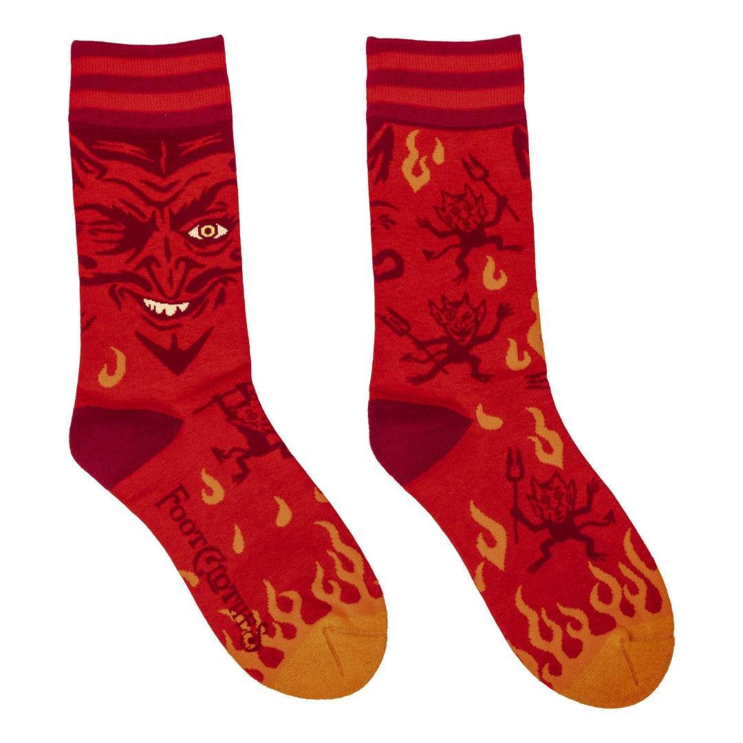Vintage Devil Crew Socks - 