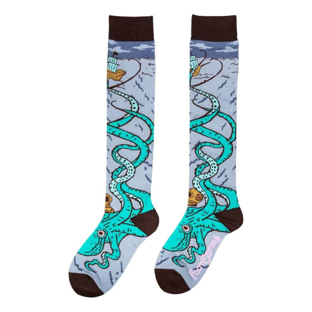 Attack of The Kraken Knee High Socks - 