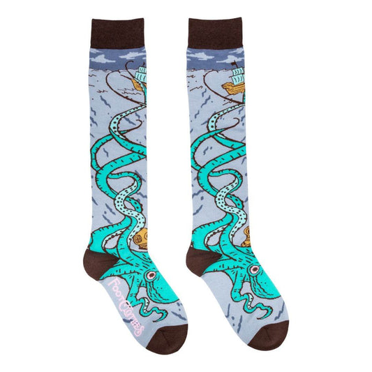 Attack of The Kraken Knee High Socks - 