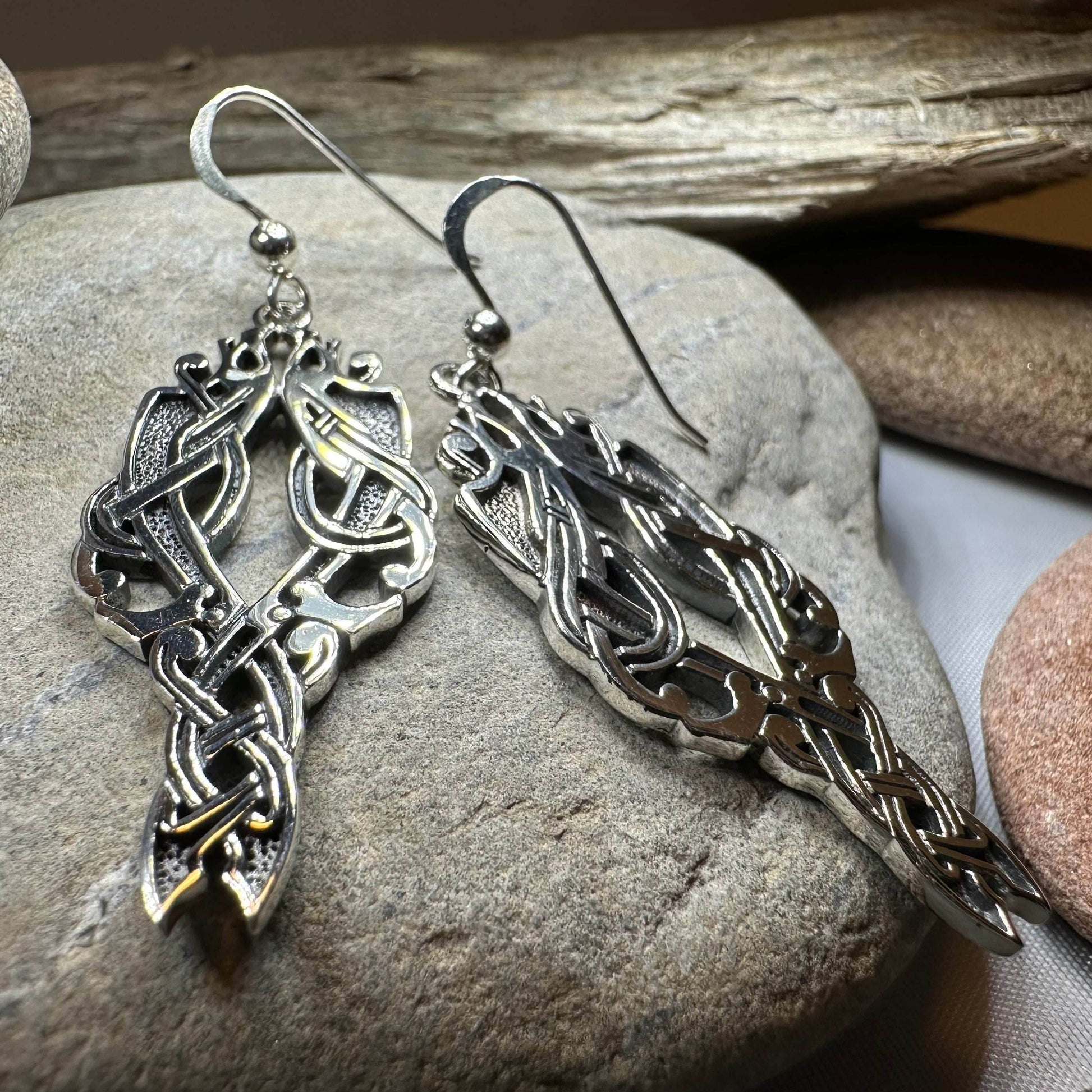 Unne Celtic Viking Earrings - 