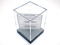 Empty Crystal Display Box (L) Clear w/Black Lid {3.38" x 2.32" x 2.32"} (86mm x 59 mm x 59 mm) Used for Jumbo polyhedral 7-die sets
