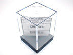 Empty Crystal Display Box (L) Clear w/Black Lid {3.38" x 2.32" x 2.32"} (86mm x 59 mm x 59 mm) Used for Jumbo polyhedral 7-die sets