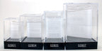 Empty Crystal Display Box (S) Clear w/Black Lid {1.75"x 1.25"x 1.25"} (44.5 mm x 31.75 mm x 31.75 mm) Used for Metallic 16mm d6 Pair