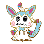 Pokemon: Mimikyu Shiny Sylveon Enamel Pin