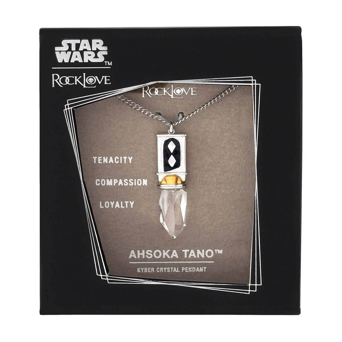 Star Wars X RockLove Ahsoka Tano Kyber Crystal Necklace - 