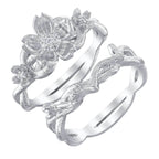 Disney X RockLove DISNEY MULAN Mulan Cherry Blossom Stacker Rings - Rose Gold Plated / Size 5