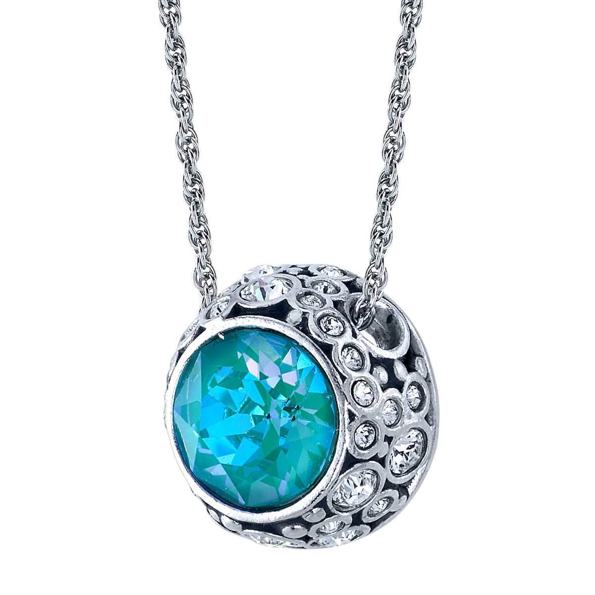 Disney X RockLove THE LITTLE MERMAID Bubble Solitaire Necklace - 