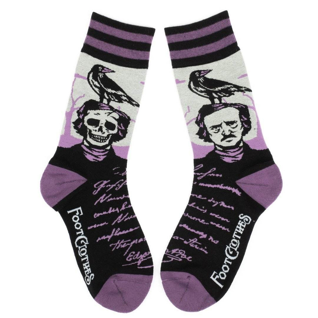 The Raven Poe Crew Socks - 