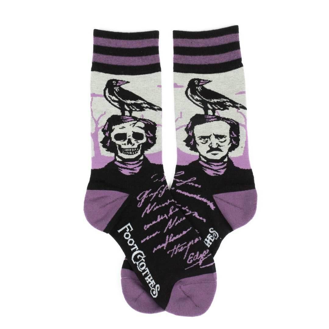 The Raven Poe Crew Socks - 