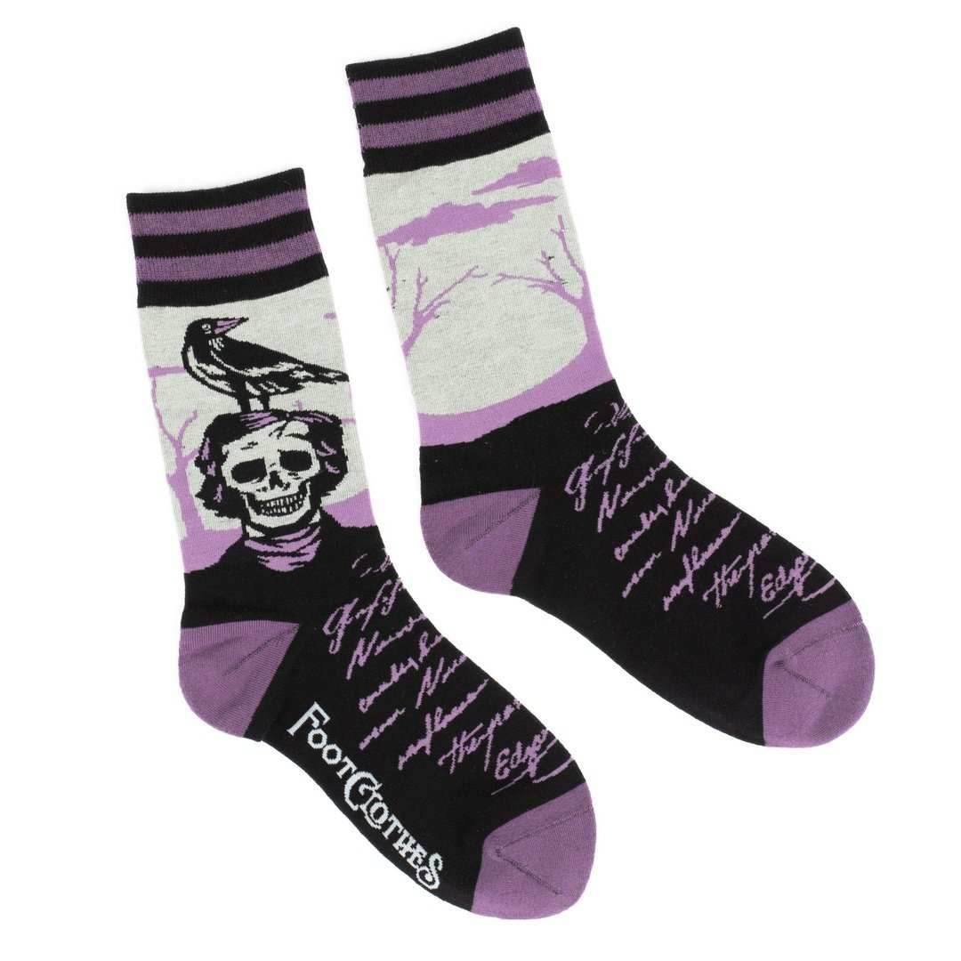 The Raven Poe Crew Socks - 