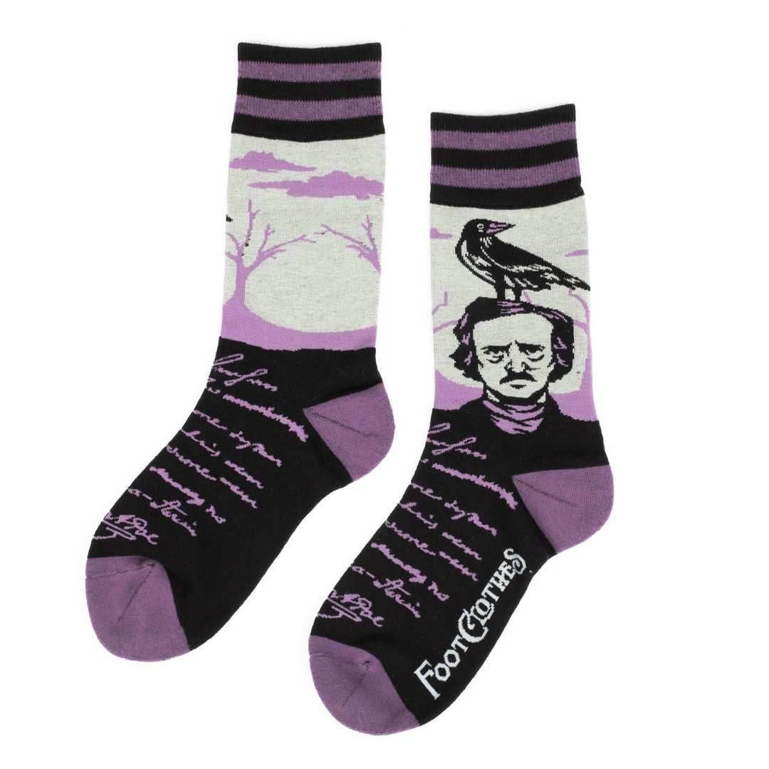 The Raven Poe Crew Socks - 