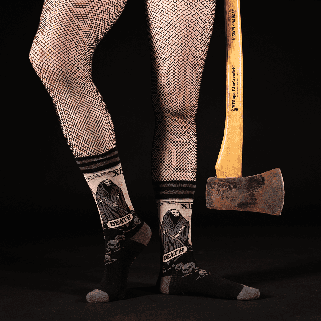PREORDER Death Tarot Card Crew Socks - 