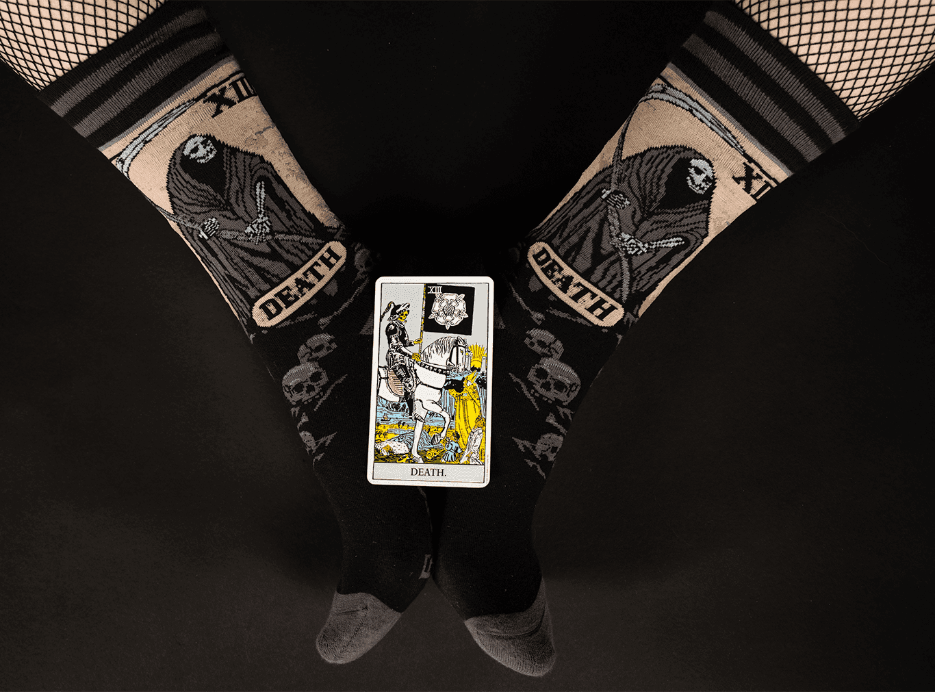 PREORDER Death Tarot Card Crew Socks - 