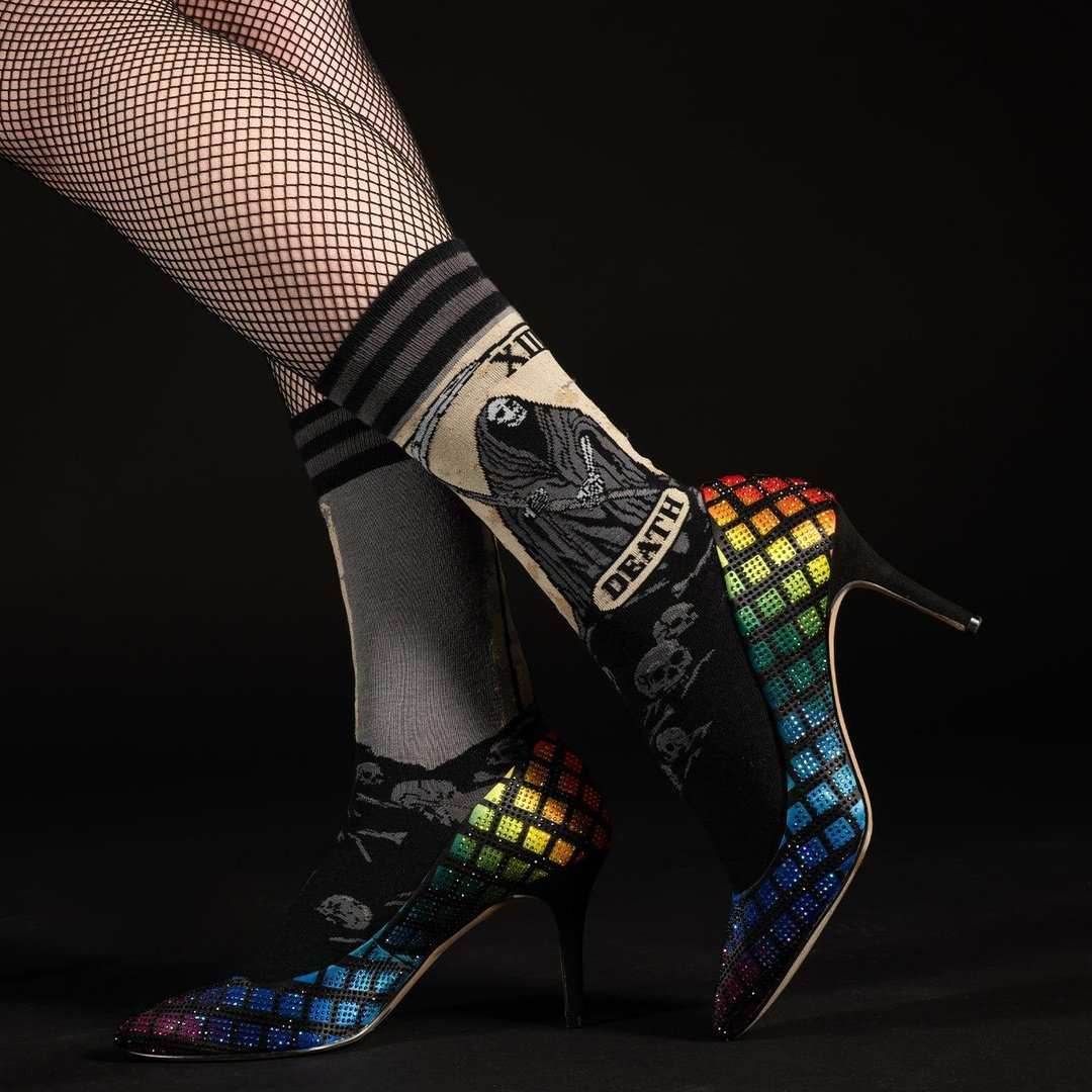 PREORDER Death Tarot Card Crew Socks - 