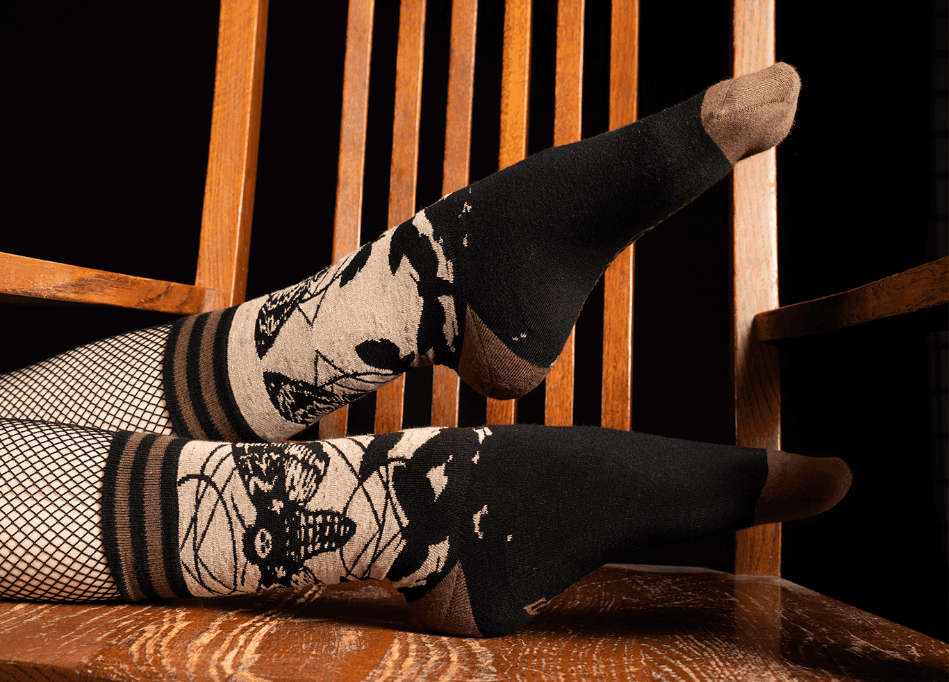 Death's Head Hawkmoth Crew Socks - 