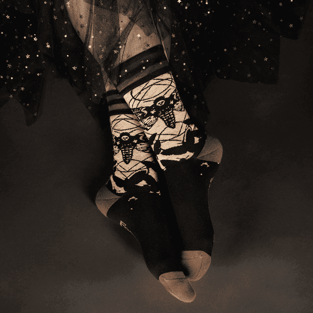 Death's Head Hawkmoth Crew Socks - 